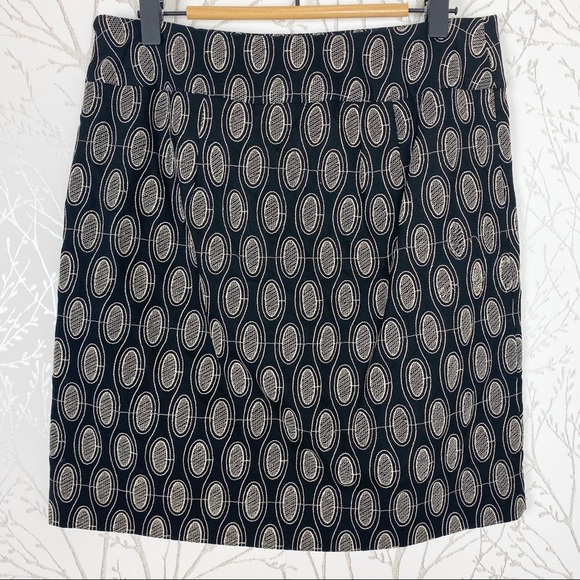 LOFT COTTON Embroidered Design Black Skirt 0 NWT - Picture 10 of 10
